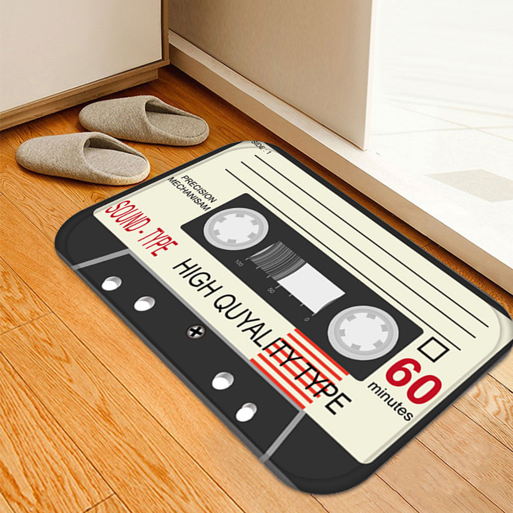 Geometric Tape-Inspired Area Rug – Anti-Slip Modern Carpet for Living Room Decor