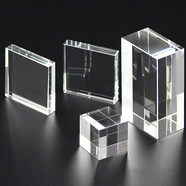 White Embryo Crystal Cube – Artistic Glass Decor for Display or Gifting