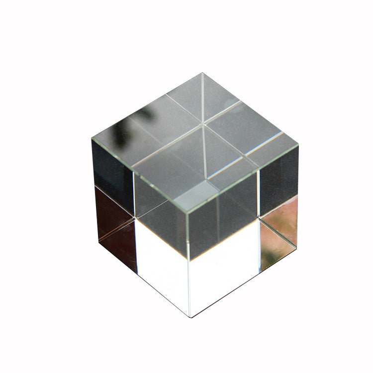 White Embryo Crystal Cube – Artistic Glass Decor for Display or Gifting