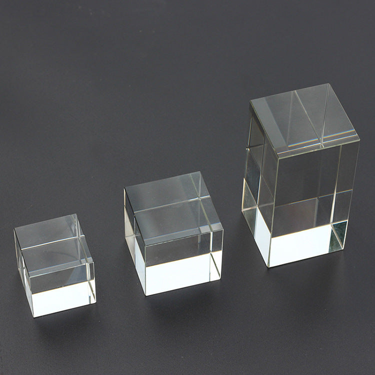 White Embryo Crystal Cube – Artistic Glass Decor for Display or Gifting