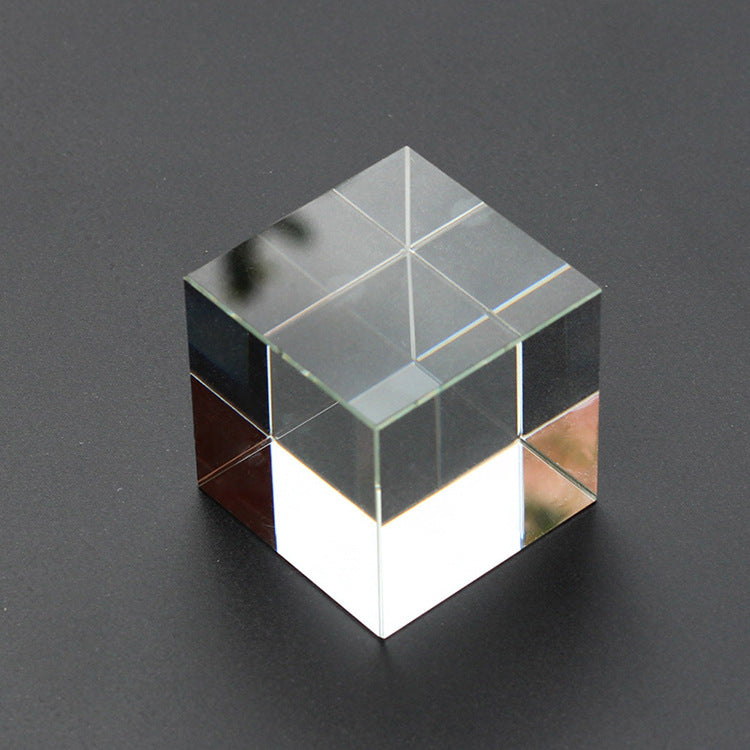 White Embryo Crystal Cube – Artistic Glass Decor for Display or Gifting
