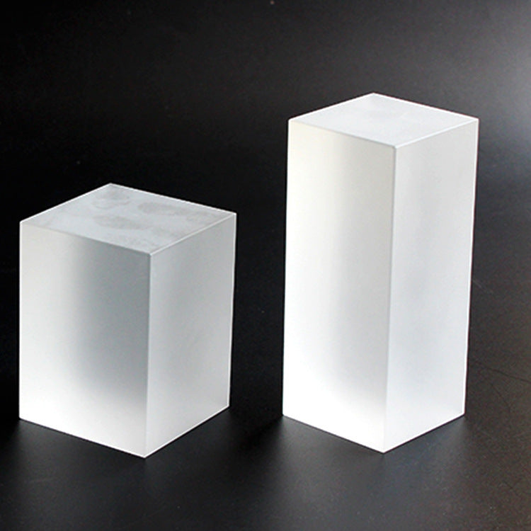 White Embryo Crystal Cube – Artistic Glass Decor for Display or Gifting