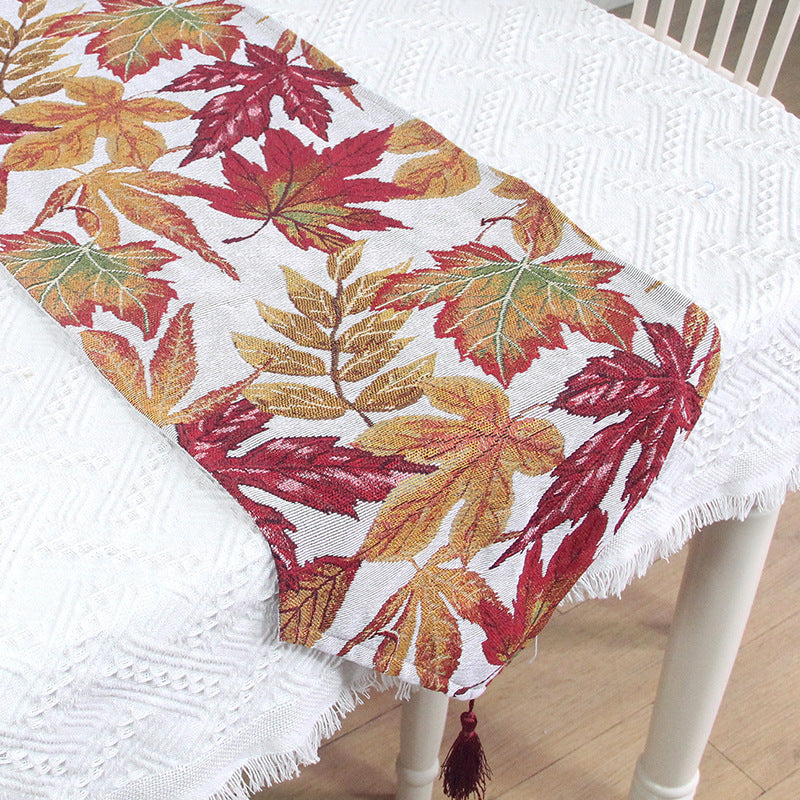 Home Decor Table Towel – Artistic Floral Runner for Tea or Coffee Table