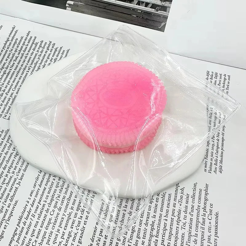 Soft Taba Squishy Handmade Cookies Stress Relief Toy Sensory Fidget Toys for Kids Adults Anxiety Relaxation Squeeze Holiday Gift