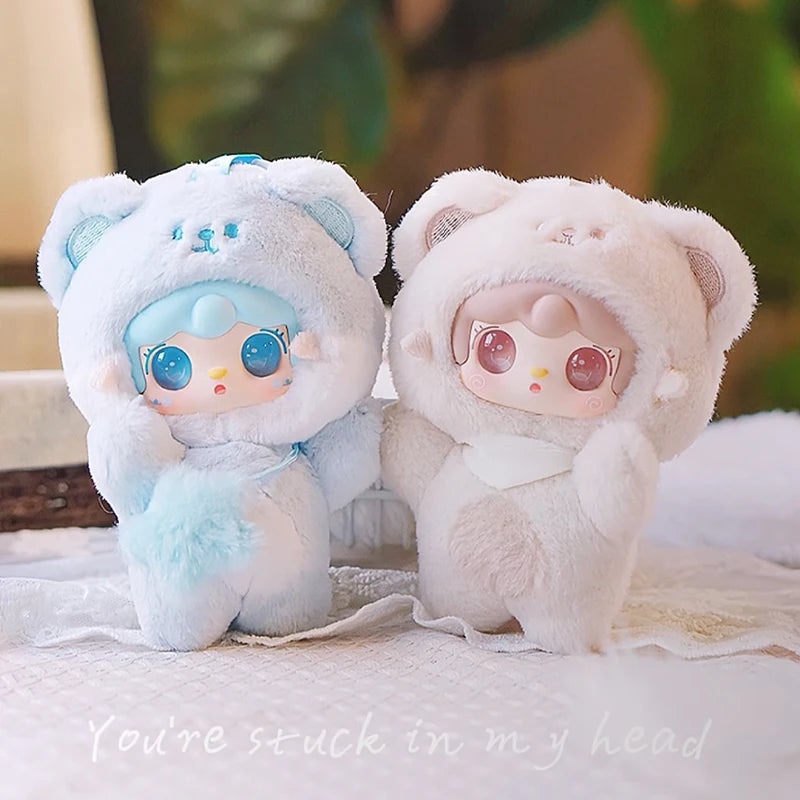 Yooki 4th Generation Blind Box Take A Bit Small Bear Series Plush Toys Exquisite Doll Keychain Backpack Pendant Mystery Box Gift