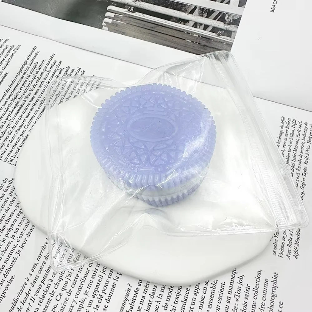 Soft Taba Squishy Handmade Cookies Stress Relief Toy Sensory Fidget Toys for Kids Adults Anxiety Relaxation Squeeze Holiday Gift