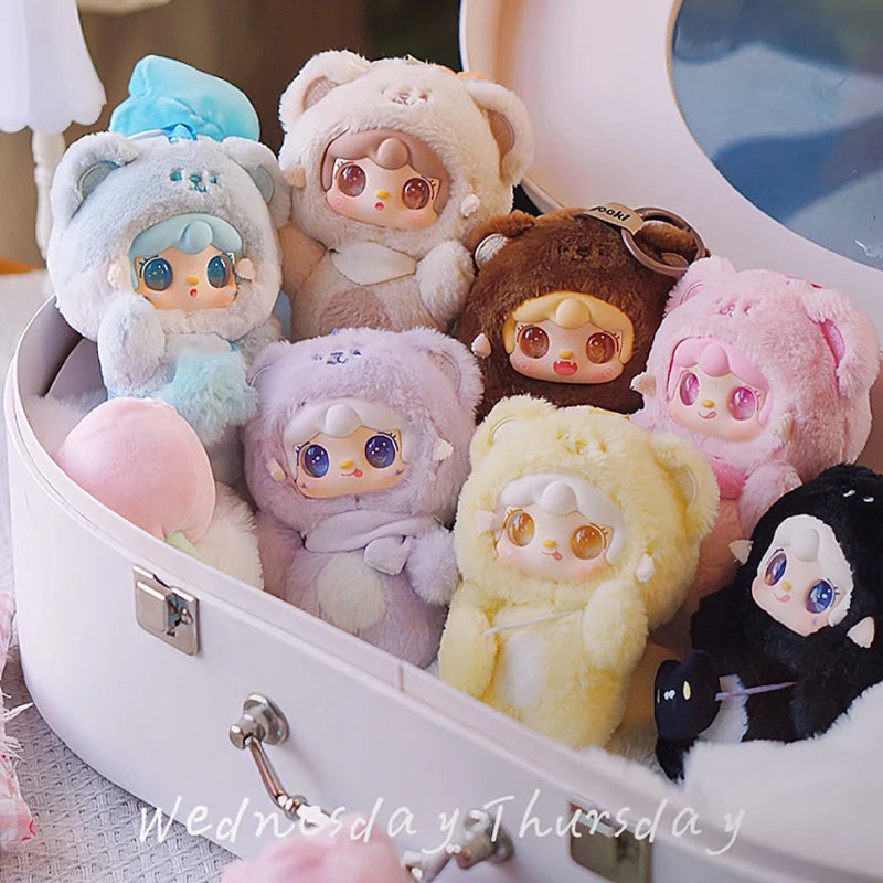 Yooki 4th Generation Blind Box Take A Bit Small Bear Series Plush Toys Exquisite Doll Keychain Backpack Pendant Mystery Box Gift