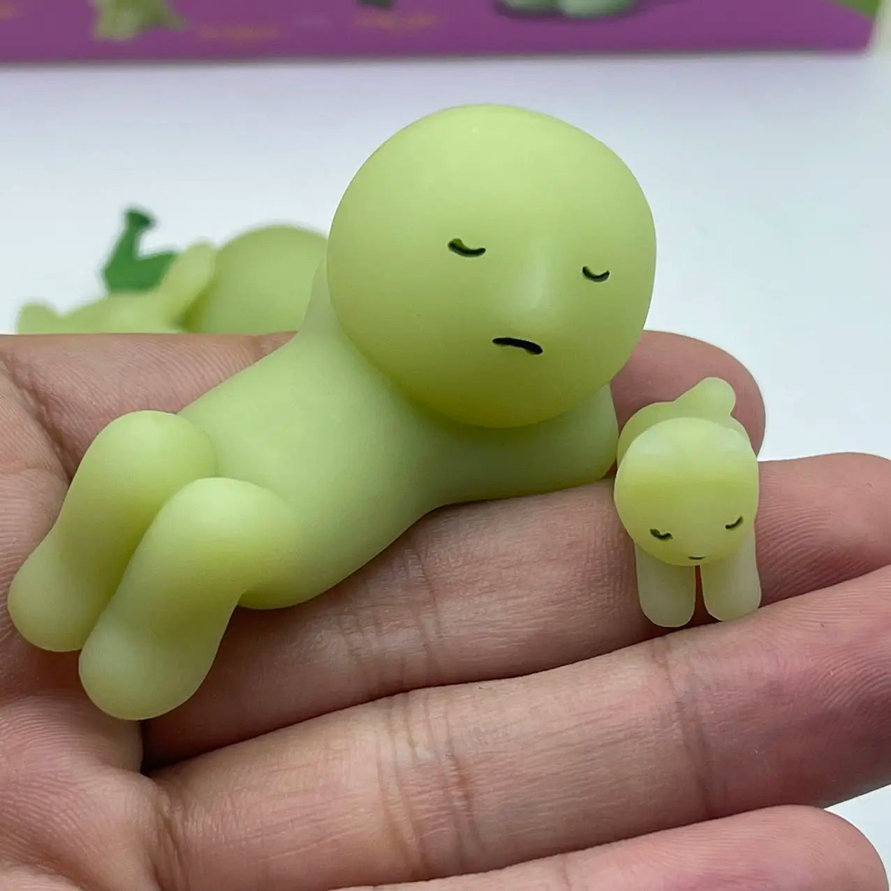 Smiski Sunday Series Blind Box Anime Figure Glow In The Dark Model Doll Desktop Ornament Collection Decor Toys Birthday Gift