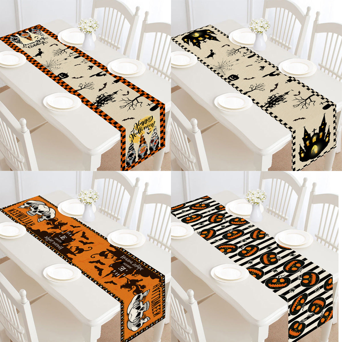 Halloween Table Runner – Spooky Table Decoration for Party & Home
