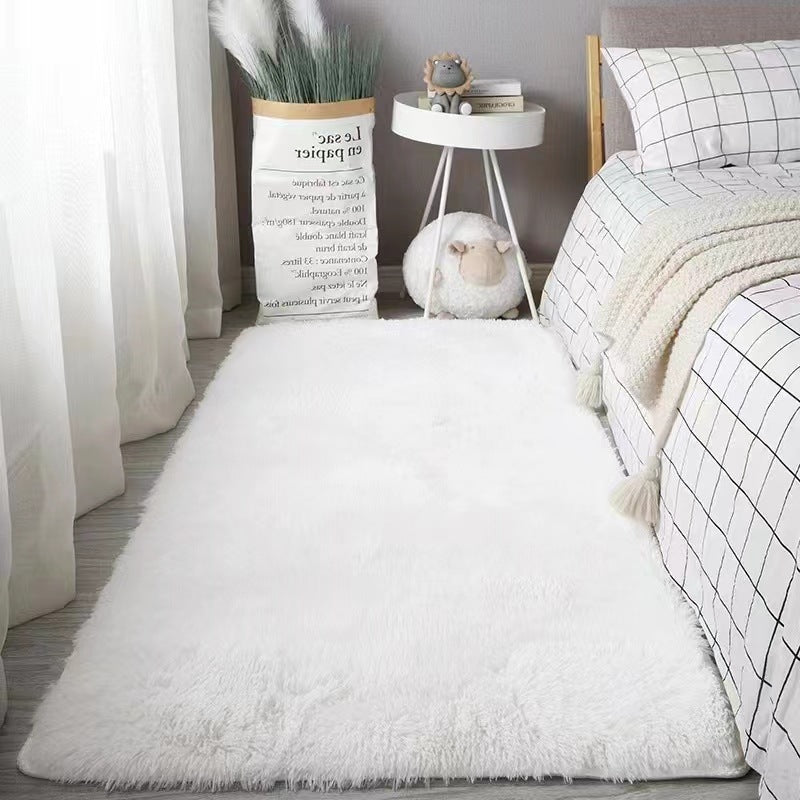 Plush carpet floor mat