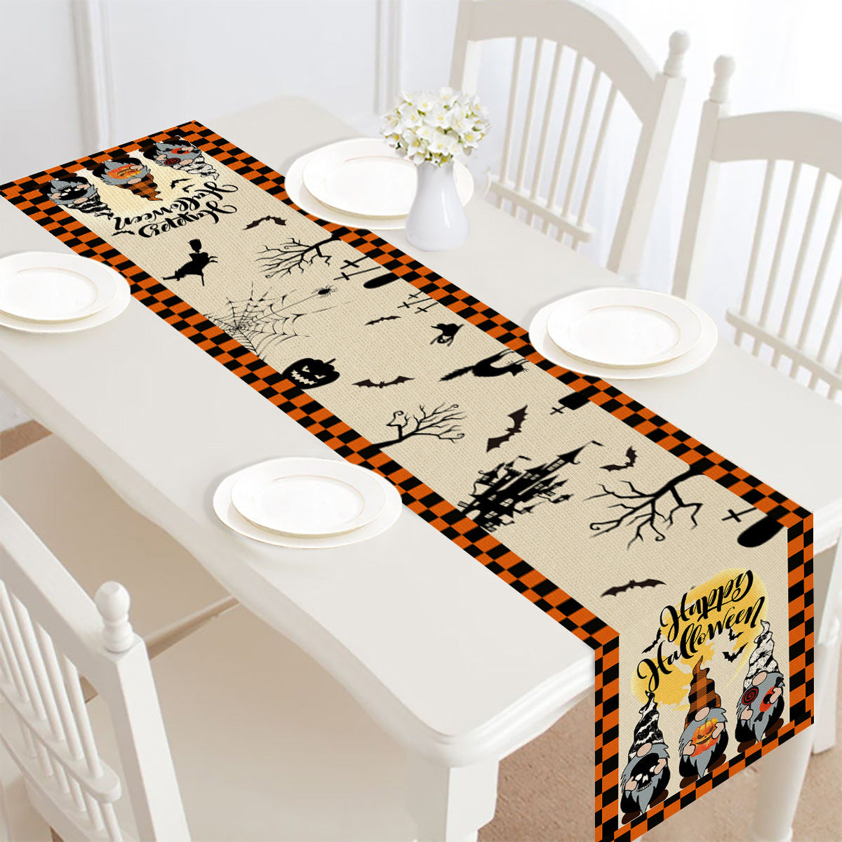 Halloween Table Runner – Spooky Table Decoration for Party & Home