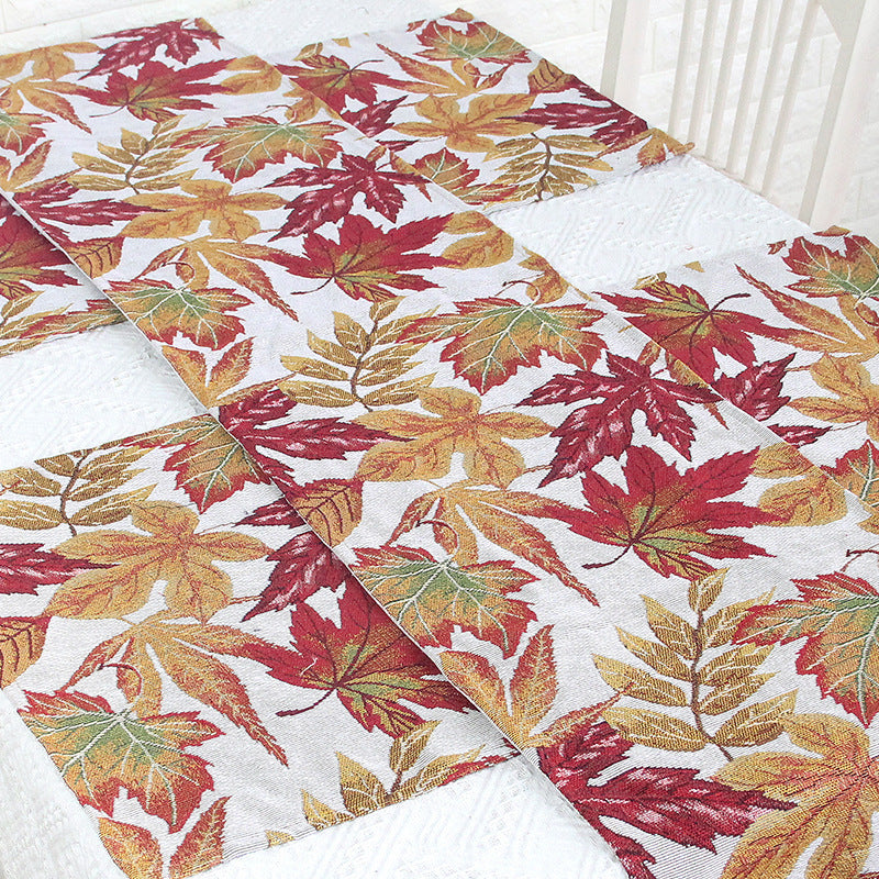 Home Decor Table Towel – Artistic Floral Runner for Tea or Coffee Table