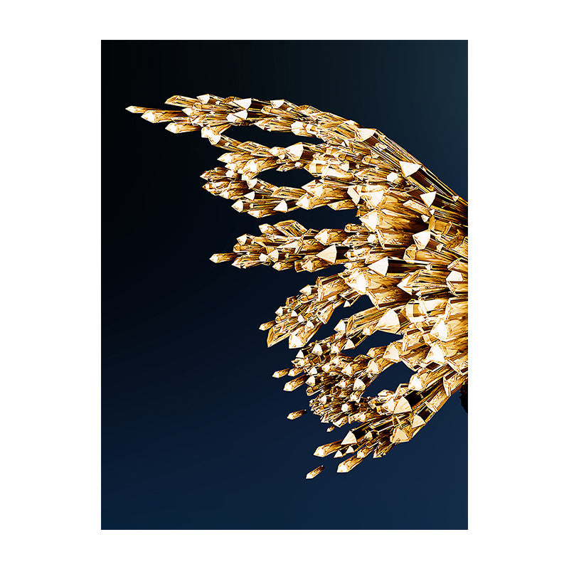 Golden Butterfly Wings – Diamond Painting Set (Black Background, Crystal Embroidery Art)