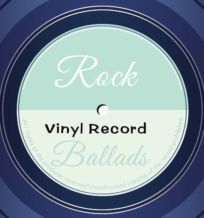 Vintage Vinyl-Inspired Round Rug – Decorative Dining Area Mat