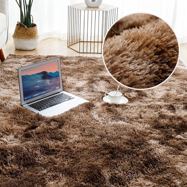 Ultra Soft Plush Rug – Thick Living Room Carpet for Cozy Comfort