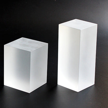 White Embryo Crystal Cube – Artistic Glass Decor for Display or Gifting