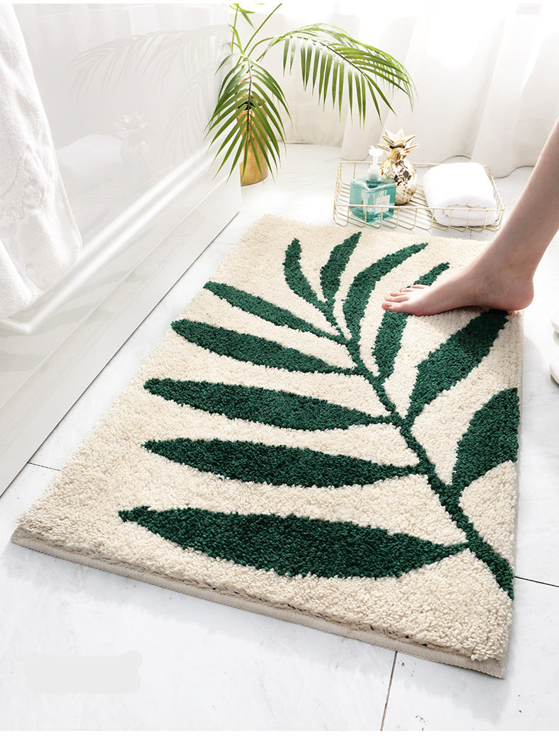 Fast Drying Bath Mat with Non-Slip Backing – Soft Microfiber Bathroom Rug for Shower or Tub