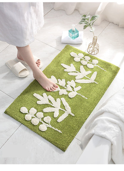 Fast Drying Bath Mat with Non-Slip Backing – Soft Microfiber Bathroom Rug for Shower or Tub