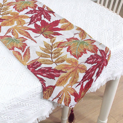Home Decor Table Towel – Artistic Floral Runner for Tea or Coffee Table