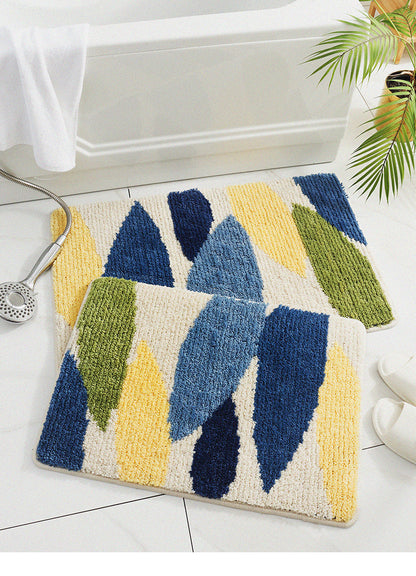 Fast Drying Bath Mat with Non-Slip Backing – Soft Microfiber Bathroom Rug for Shower or Tub