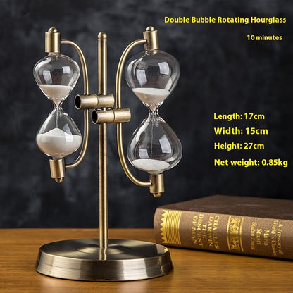 15-Minute Wooden Hourglass Timer – European Style Desk & Gift Decor