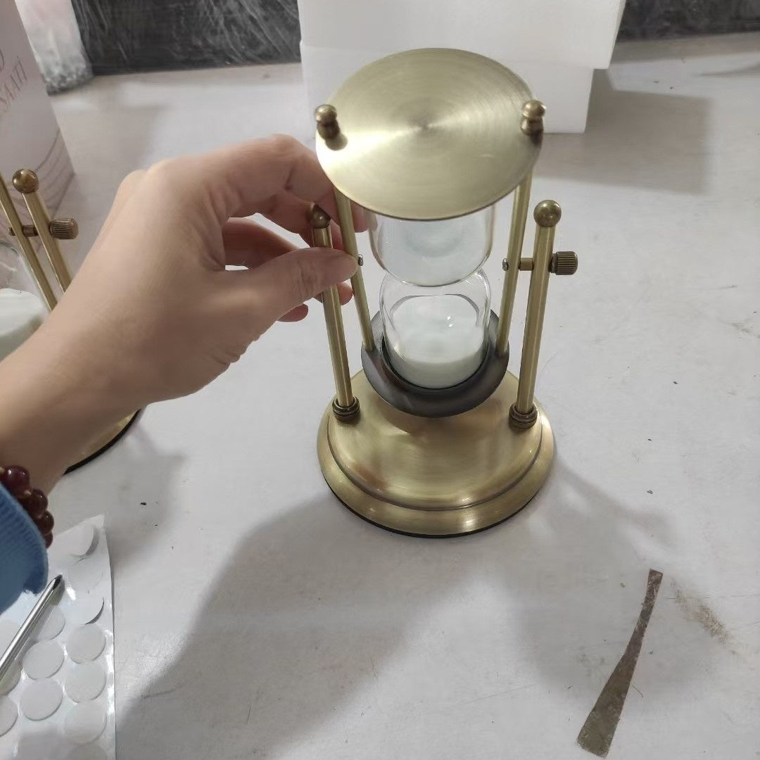 15-Minute Wooden Hourglass Timer – European Style Desk & Gift Decor