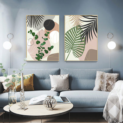 Tropical Leaf Wall Art – Botanical Canvas Print for Home Decor