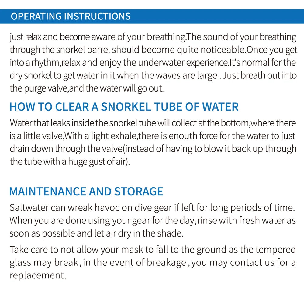 Scuba Diving Mask Snorkel Set For Adults Tempered Glass Professional Panoramic Snorkeling Gear Swimming Training Snorkel Kit