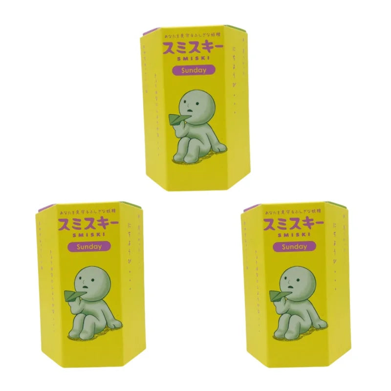 Smiski Sunday Series Blind Box Anime Figure Glow In The Dark Model Doll Desktop Ornament Collection Decor Toys Birthday Gift