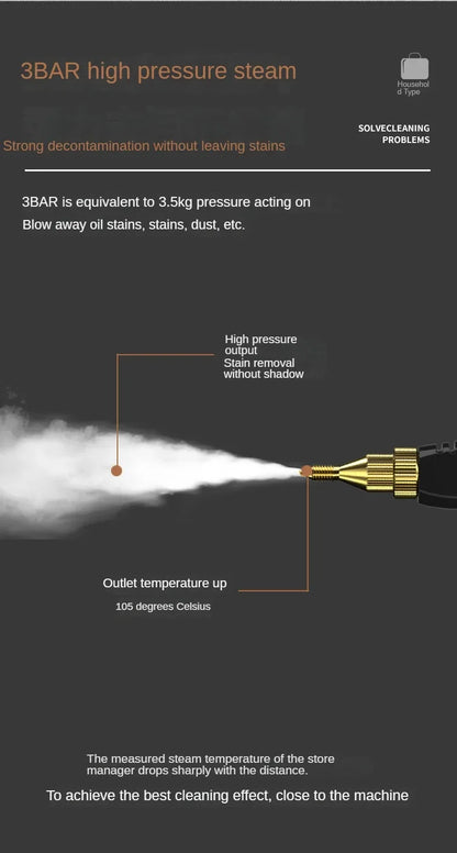 High temperature and high pressure steam home appliance range hood air conditioning cleaning machine home multi-function cleaner