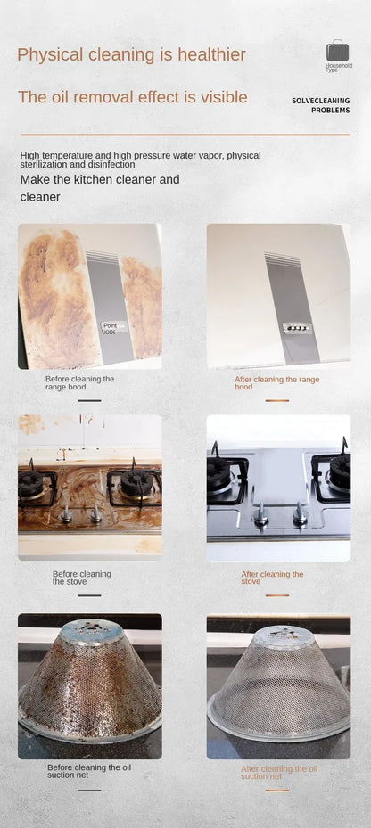 High temperature and high pressure steam home appliance range hood air conditioning cleaning machine home multi-function cleaner
