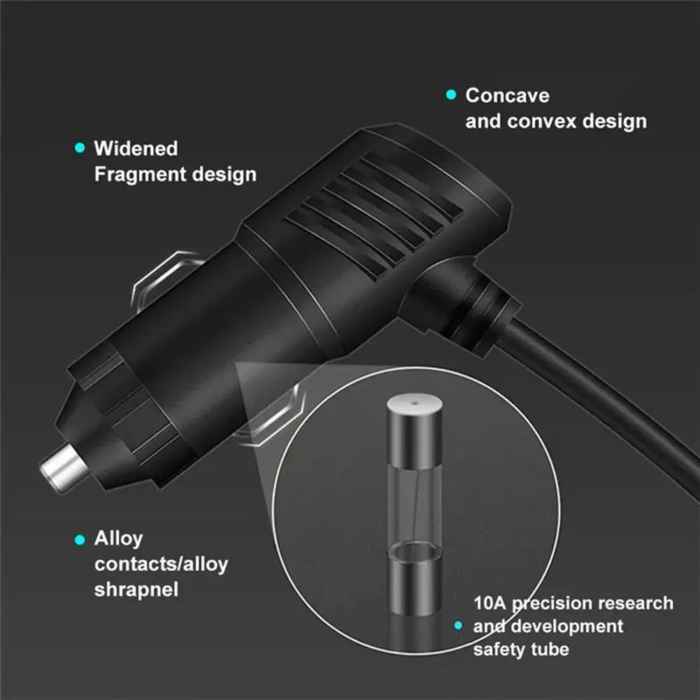 120W Car Charger Adapter 12V 24V PD QC3.0 Dual USB Socket Car Cigarette Lighter Splitter Fast Charger For Car DVR Dashcam