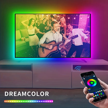 40M/131Ft Led Strip Lights APP 44Keys Music Sync Remote Control USB 5V RGB Flexible Tape for Room Decoration TV Backlight Diode