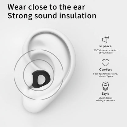 Silicone Earplugs for Swimming Sleep Noise Cancel Noise Reduction-Soundproof Reduce Disturbances -Quality loop Earplugs