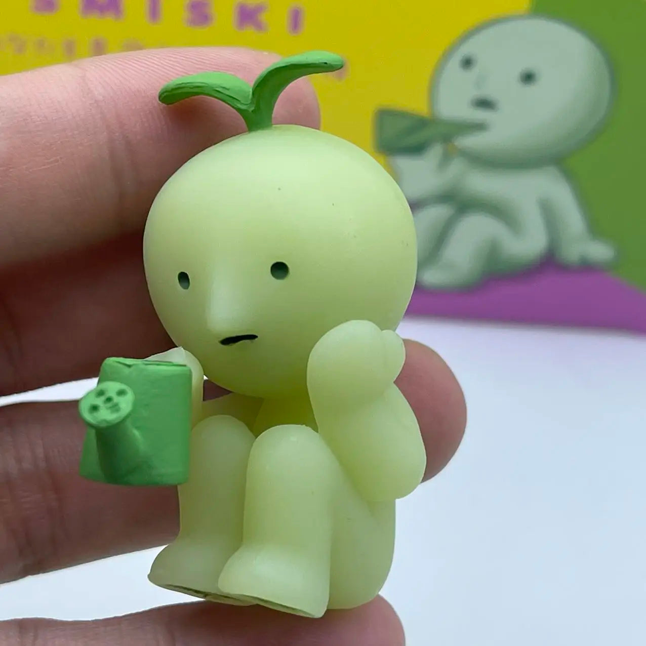 Smiski Sunday Series Blind Box Anime Figure Glow In The Dark Model Doll Desktop Ornament Collection Decor Toys Birthday Gift
