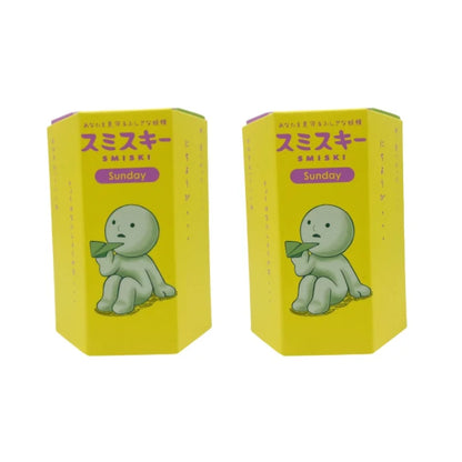 Smiski Sunday Series Blind Box Anime Figure Glow In The Dark Model Doll Desktop Ornament Collection Decor Toys Birthday Gift