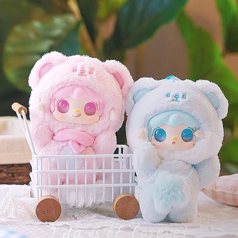 Yooki 4th Generation Blind Box Take A Bit Small Bear Series Plush Toys Exquisite Doll Keychain Backpack Pendant Mystery Box Gift
