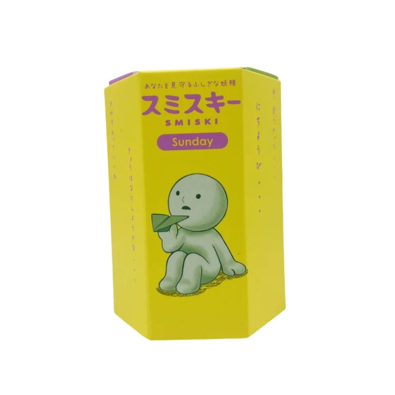 Smiski Sunday Series Blind Box Anime Figure Glow In The Dark Model Doll Desktop Ornament Collection Decor Toys Birthday Gift