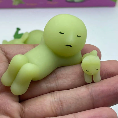 Smiski Sunday Series Blind Box Anime Figure Glow In The Dark Model Doll Desktop Ornament Collection Decor Toys Birthday Gift
