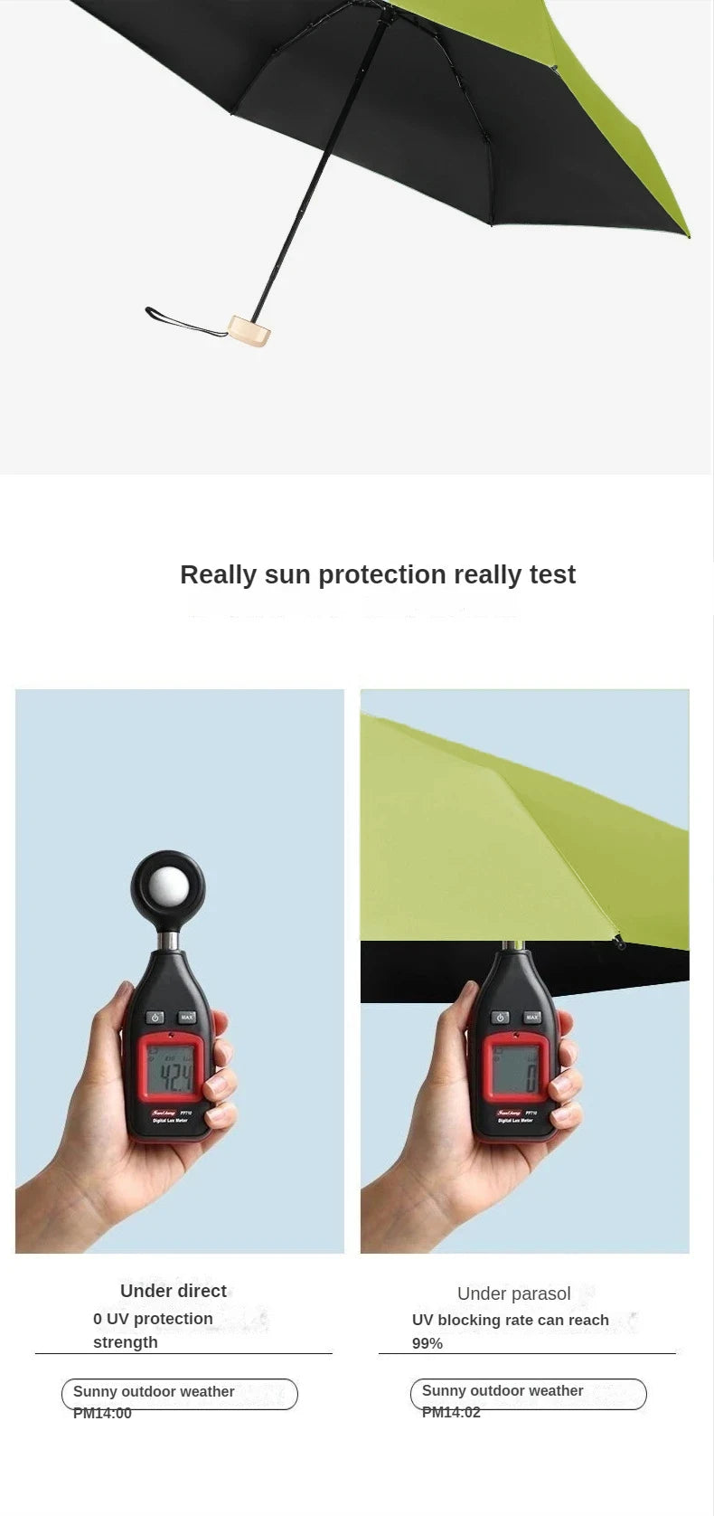 Mini Sun Umbrella Pocket Rain Umbrella Vinyl Folding UV Ultraviolet Protection Sun Shade Pocket Parasol Capsule