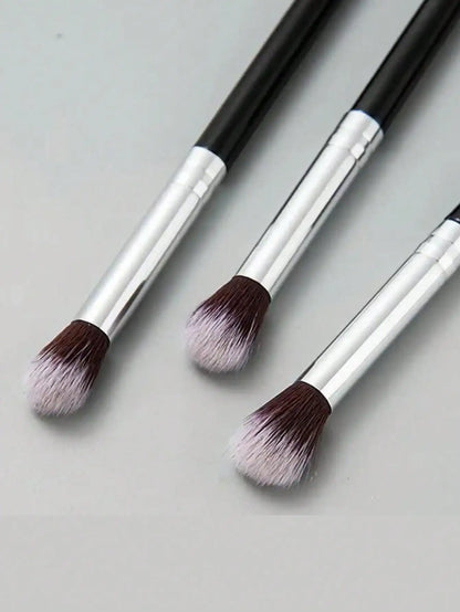 2Pcs Ombre Nail Art Brush Set Eye Shadow Foundation Blush Makeup Brushes Round Handle Artificial Fiber Cosmetic Manicure Tools