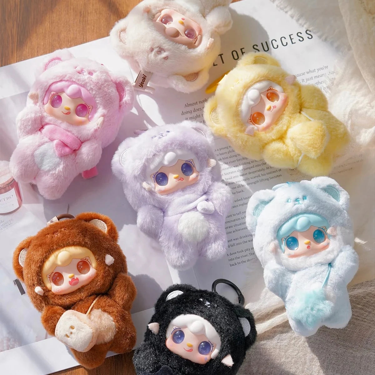 Yooki 4th Generation Blind Box Take A Bit Small Bear Series Plush Toys Exquisite Doll Keychain Backpack Pendant Mystery Box Gift