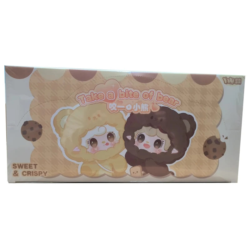 Yooki 4th Generation Blind Box Take A Bit Small Bear Series Plush Toys Exquisite Doll Keychain Backpack Pendant Mystery Box Gift
