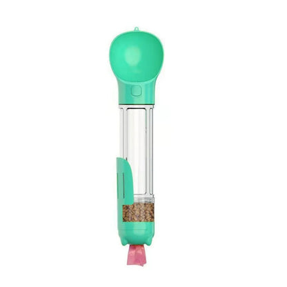 300/500ml Pet Water Food Dispenser with Trash Bag Box and Shovel 3 in 1 Pet Dog Water Bottle Leak Proof Dog Food Feeder Cat