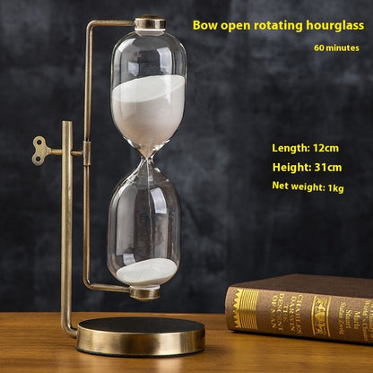 15-Minute Wooden Hourglass Timer – European Style Desk & Gift Decor