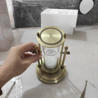 15-Minute Wooden Hourglass Timer – European Style Desk & Gift Decor