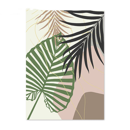 Tropical Leaf Wall Art – Botanical Canvas Print for Home Decor