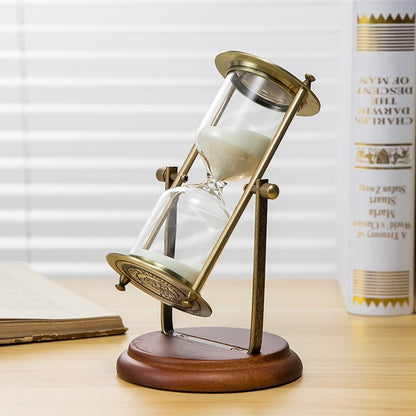 15-Minute Wooden Hourglass Timer – European Style Desk & Gift Decor